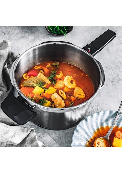 Fissler Vitaquick Premium 4,5+2,5 Litre Düdüklü Tencere + Buharda Pişirme Aparatı Çok Renkli