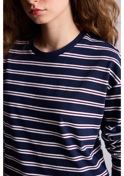 Defacto Loose Fıt Bisiklet Yaka Sweatshirt F7758ax26spnv248 Lacivert-nv248