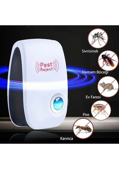 Pest Reject Elektronik Sesli Sonik Fare Haşere Böcek Kovucu