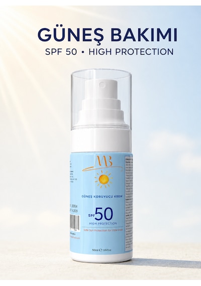 Minia Bahçe Yüz ve Vücut İçin Yüksek Koruyucu Güneş Kremi SPF50 50 ML