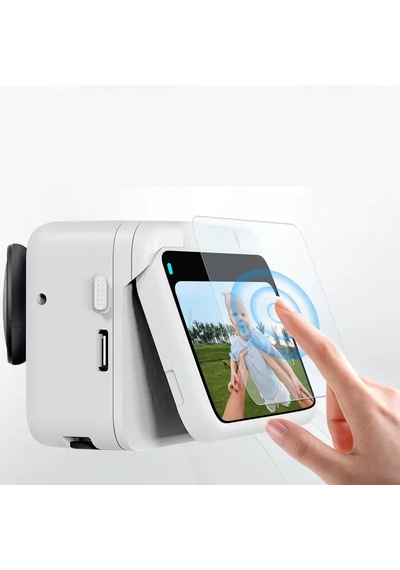 Teknoroket Insta360 Go Ultra Temperli Cam Ekran Koruyucu 9h 2 Parça: Arka Ekran + Lens Şeffaf