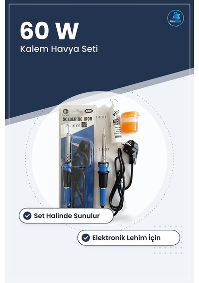 Kalem Havya 60 W Set Elektronik Lehim Tamir Onarım Hırdavat Aracı