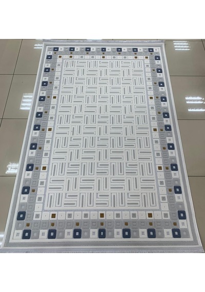 Bünyan Halı Twist Lt522 Serisi Oturma Salon Yatak Çocuk Odası Halısı Krem - Gri