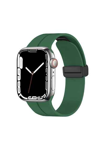 Apple Uyumlu  Watch 42 MM Manyetik Klipsli Silikon Lüx Kordon