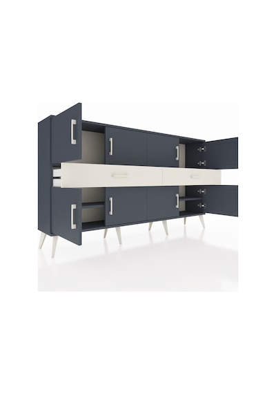 Arges Konsol 4 Raflı 2 Çekmeceli 8 Kapaklı 176x30x99 Antrasit-ant Antrasit-antrasit/aytaşı Arges Konsol 4 Raflı 2 Çekmeceli 8 Kapaklı 176x30x99 Antrasit-ant Antrasit-antrasit/aytaşı