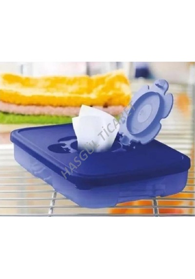 Tupperware Islak Mendil Kutusu 650 Ml Lacivert Ince Mendil Kutusu N1142010 Çok Renkli