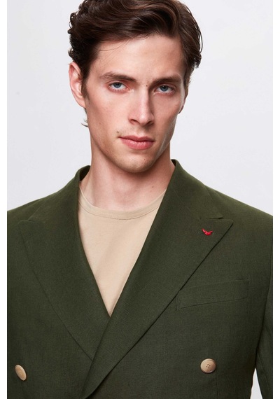 D's Damat Ds Damat Regular Fit Haki Düz Kumaş Ceket 4hc04s2024882 Haki