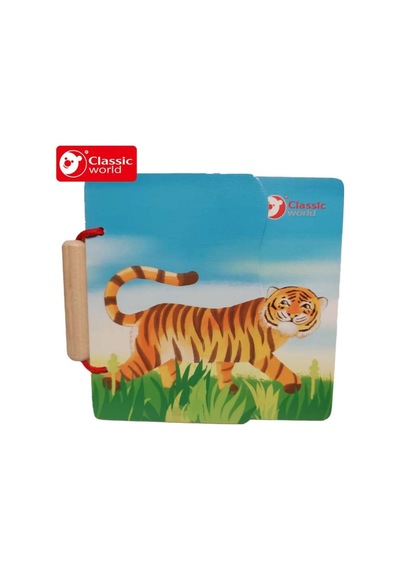 Calimera Toys Ahşap İlk Kitabım Hayvanlar Ailesi