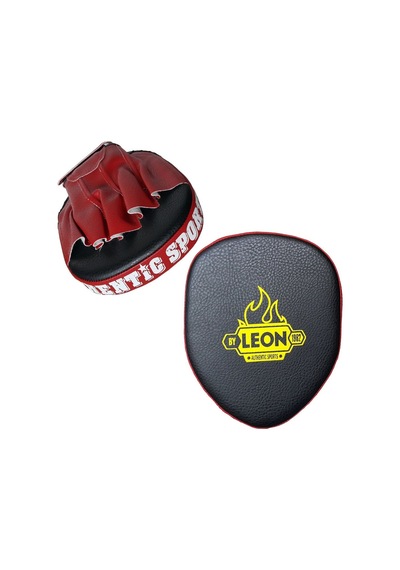 2Adımspor Leon Wall Parmaklı Ellik Lapa Taekwondo Boks Lapası Siyah Kırmızı