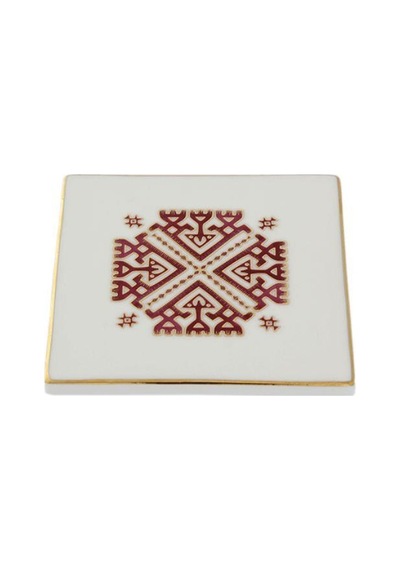 Porland Arabesque Desen6 Bardak Altlığı 10x10 Cm 04alm006817 Çok Renkli