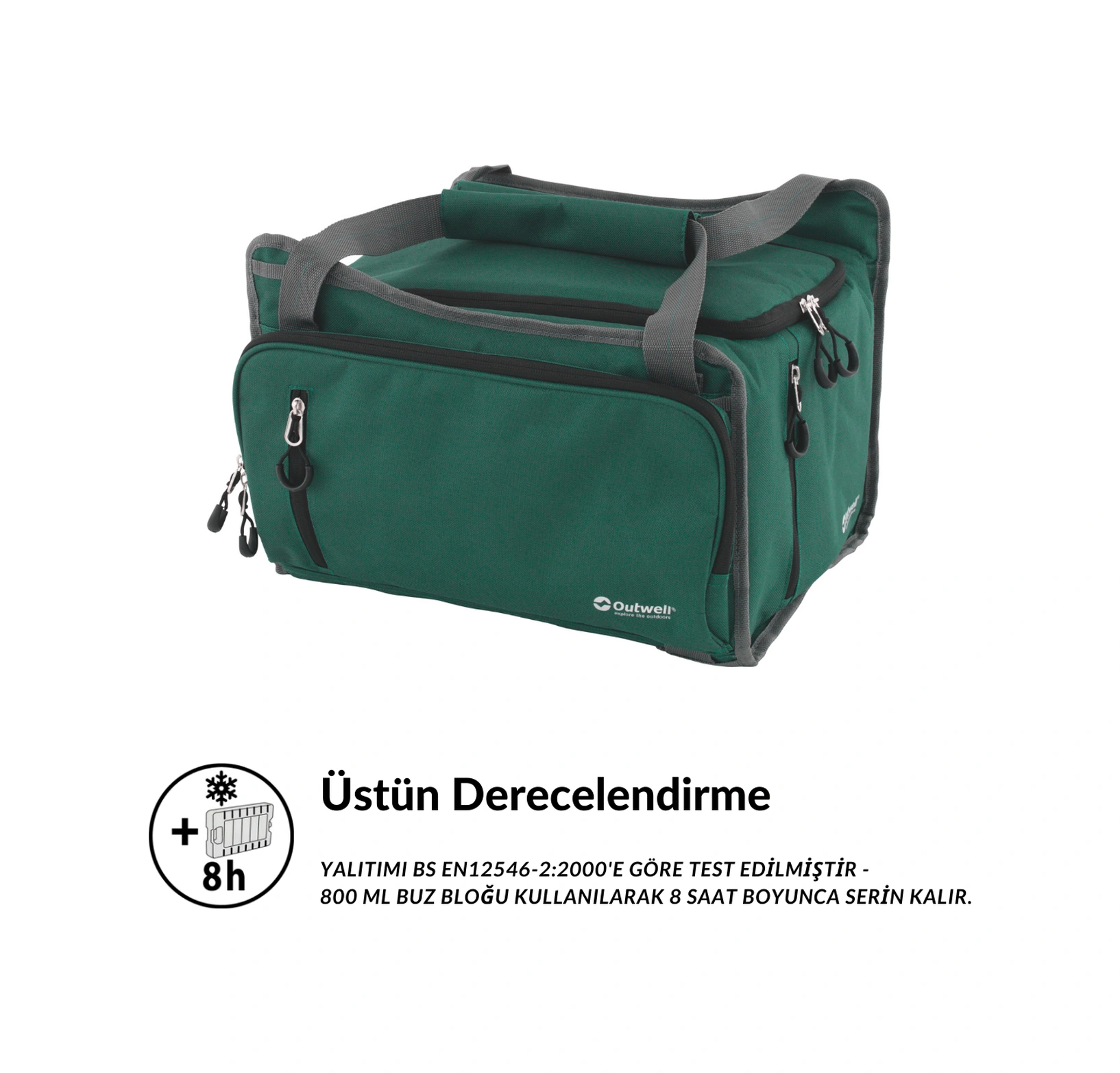 Outwell Cormorant L 34 L Yüksek Yalıtımlı Soğutucu Termal Çanta Green Yeşil