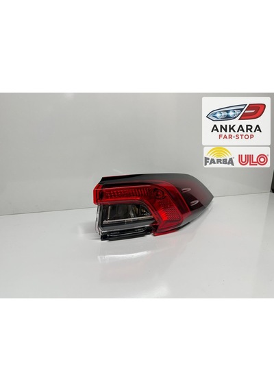 Toyota Corolla 2019 - 2025 Sedan Stop Lambası Sağ Dış  Farba - Ulo - Ledsiz Tip -