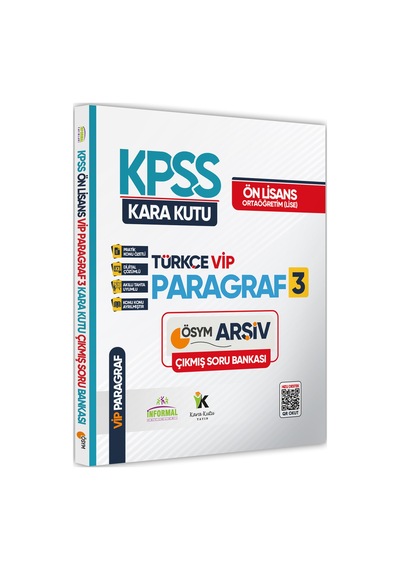 Kpss Ön Lisans-ortaöğretim Türkçenin Kara Kutusu Vip Paragraf 3 Ö