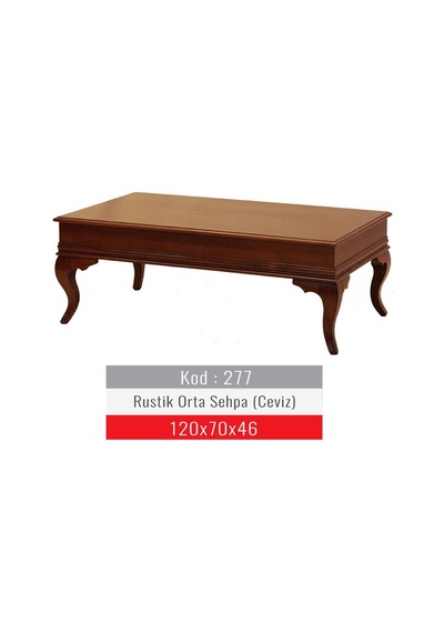 Masifart Rustik Orta Sehpa Ceviz Ipek Mat