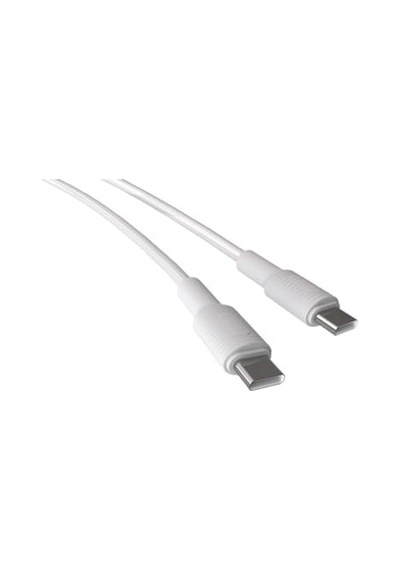 Type C-c Power Delivery Hızlı Şarj Kablosu, Beyaz Kablo, Beyaz/beyaz Uçlar 150 Cm