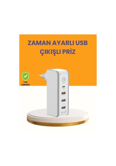 Zaman Kontrollü Şarj Cihazı 30w Hızlı Şarj Ve Çoklu Usb Çıkışı 1
