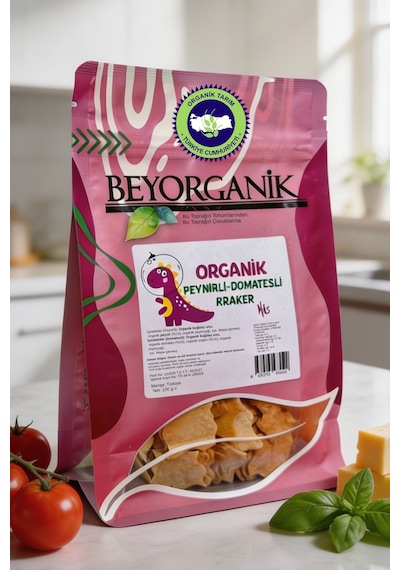 Organik Peynirli Domatesli Kraker Miks 100gr