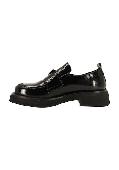 Albini 26100553r Rugan Deri Kadın Loafer Ayakkabı Siyah
