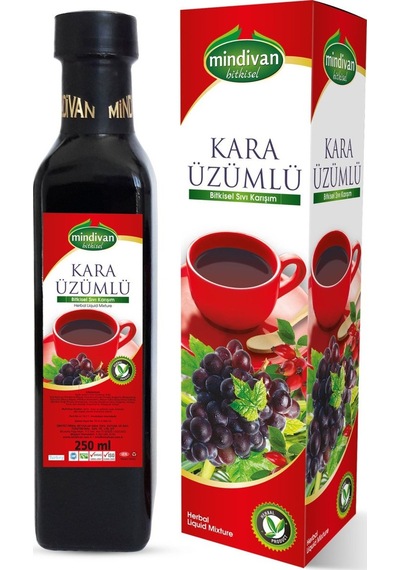 Mindivan Kara Üzümlü Bitkisel Karışım 250 ML
