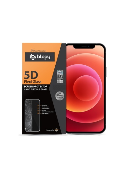 Buff Blogy Apple Uyumlu   iPhone 12 / 12 Pro Flexi 5D Ekran Koruyucu (464203387)