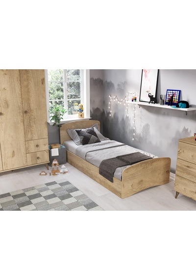 Soft Çocuk Odası Takımı Meşe - 3 Kapaklı 2 Çekmeceli Gardırop, Karyola, 3 Çekmeceli Şifonyer Soft Çocuk Odası Takımı Meşe - 3 Kapaklı 2 Çekmeceli Gardırop, Karyola, 3 Çekmeceli Şifonyer