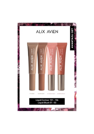 Yoğun Pigmentli E Vitaminli Nemlendirici Etkili Sünger Aplikatör Allık & Kontür Set