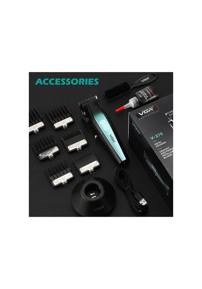 Saç Sakal Tıraş Makinesi Seti Metal Trimmer Shaver V-270 & V-353