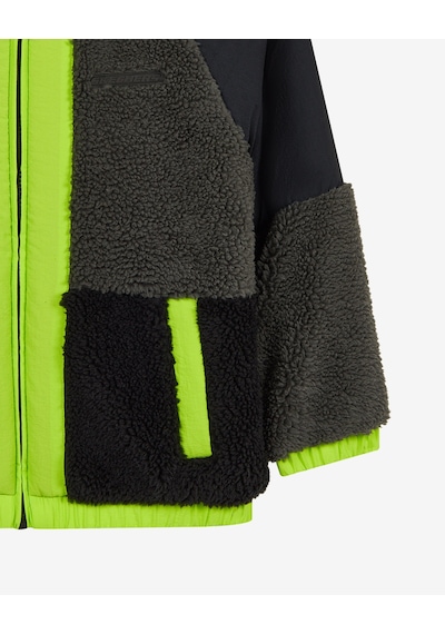 Skechers B Outdoor Fleece Full Zip Sherpa Büyük Erkek Çocuk Siyah Mont Sk2620141-1602