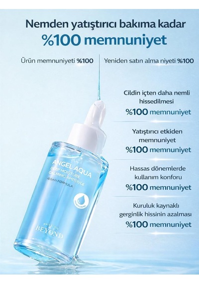 Passıon & Beyond Angel Aqua Deep Calming Ampoule Yatıştırıcı Serum Seti Hyaluronik Asit Panthenol 2x50 Ml