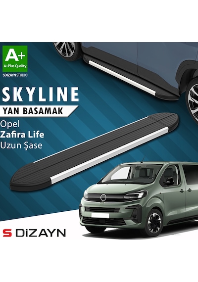 S-dizayn Opel Zafira Life Skyline Aluminyum Yan Basamak 243 Cm 2020 Üzeri A+ Kalite