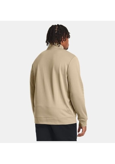 Under Armour Ua Armour Fleece 1/4 Zip Erkek Sweatshirt-30889 Açık Kahverengi