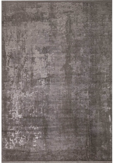 Vizon Rengi Vintage Bambu Altı Kaymaz Makine Dokuma Halı-101 Gri - Antrasit