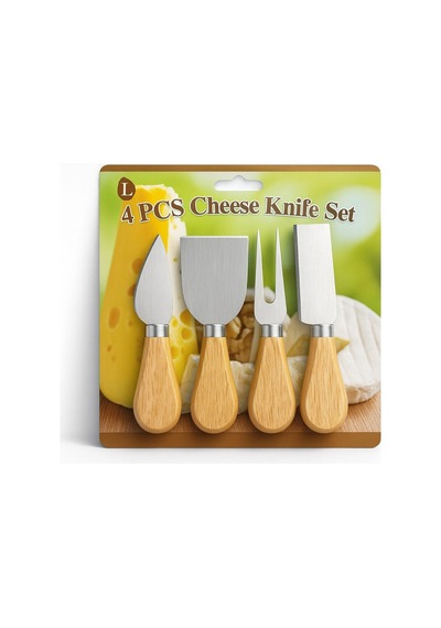 Bambu Saplı Peynir Bıçağı Seti Sarı
