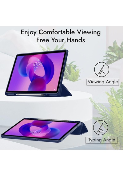 Lenovo Idea Tab Pro 12.7inç Tb-370fu/tb371fc Uyumlu Kılıf Kalem Bölmeli Smart Case Kılıf