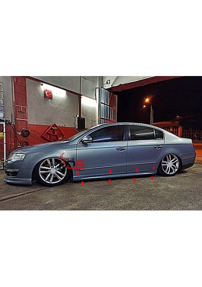 Vw Passat B6 R Yan Marşpiyel Sağ Sol Takım Fiberglass Boyasız