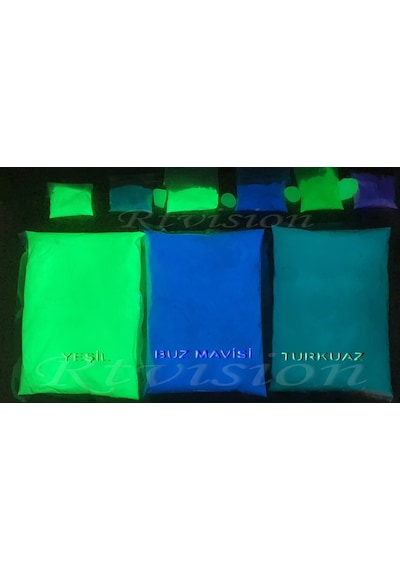 25 Gr Fosfor Tozu Karanlıkta Parlayan Fosfor Luminous Yeşil