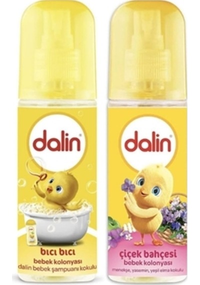 Dalin Bıcı Bıcı Kokusu Bebek Kolonyası 150 ML + Dalin Çiçek Bahçesi Bebek Kolonyası 150 ML
