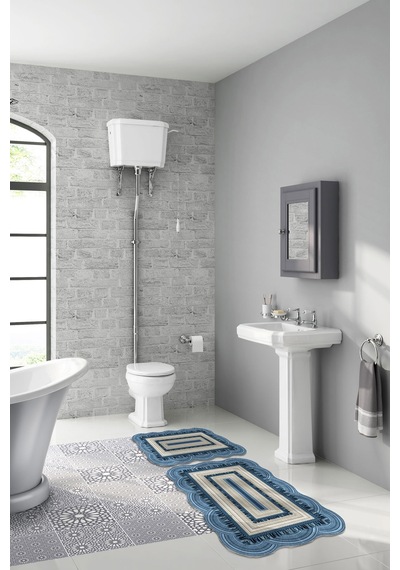 Alanur Begonya Lazer Kesim 2 Li Banyo Takimi St210163mv Mavi