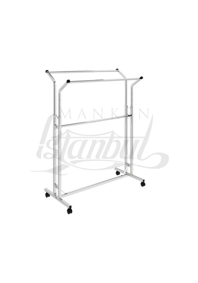 Mankenistanbul Çift Taraflı V Ayarlı Krom Metal Orta Stand Diğer