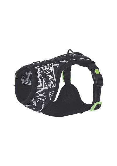 M-pets Urban Style Black/white Easy Fit Köpek Göğüs Tasması Xs Çok Renkli