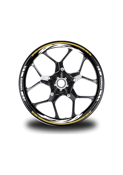 Koyu Sarı Yamaha Fz6 Takım Jant Sticker Etiket