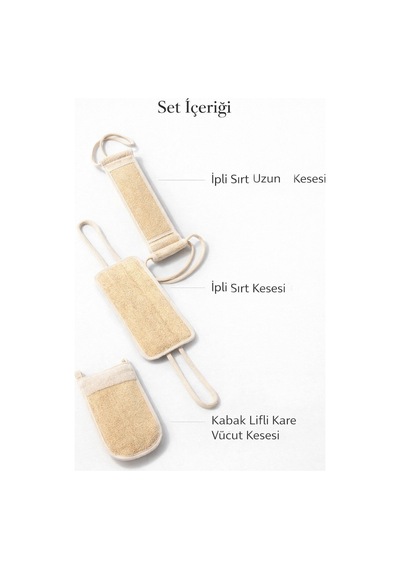 3'lü Sırt Bakım Seti Batık & Akne Karşıtı Arındırıcı Kese Paketi