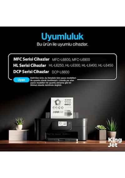 Kingjet Brother Uyumlu Tn-3467 Yüksek Kapasiteli Tekli Uyumlu  Toner Dcp-l6600dw