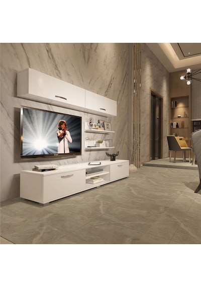 Decoraktiv Eko 5 Slm Dvd Tv Ünitesi Tv Sehpası Beyaz