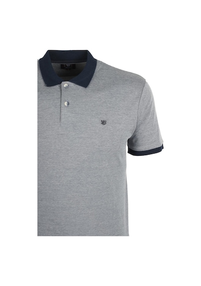 Erkek Lacivert Slim Fit Polo Yaka %100 Pamuk T-shirt Jeans 1136-lacivert Lacivert