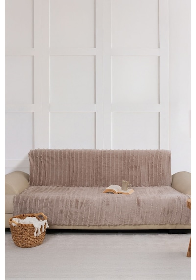 Elart Stil 170x215 Cm Koltuk Örtüsü Bej