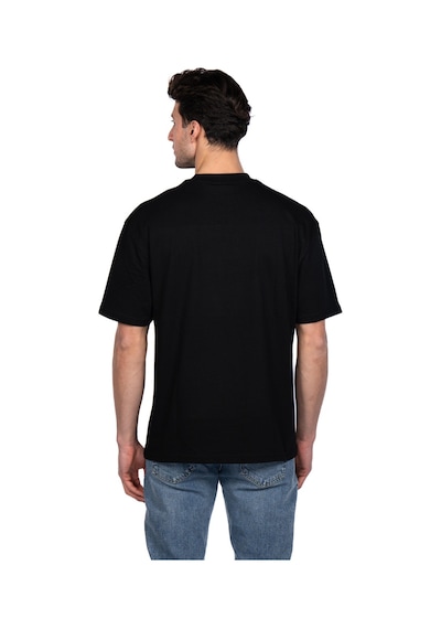 Hscstore Erkek Bisiklet Yakalı Basic Siyah Tişört - 8410-siyah Siyah