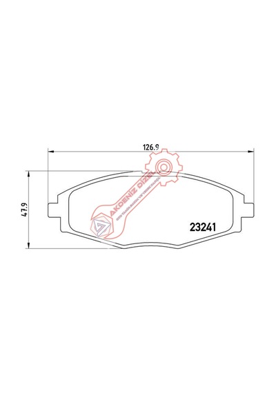 Fren Balatası Ön Chevrolet Kalos / Matiz / Spark / Lanos 96273708