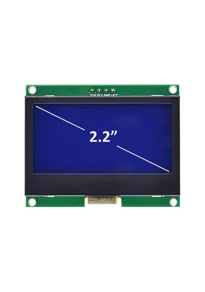 2.2 Inch I2c Iıc Gm12864 V2.0 Mavi Glcd Modül St7567s Dc 3.3v
