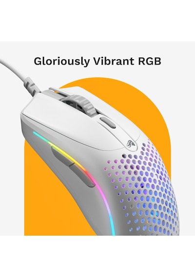 Glorious Model O 2 Mini Beyaz Kablolu Oyuncu Faresi: Hafif 49 Gra